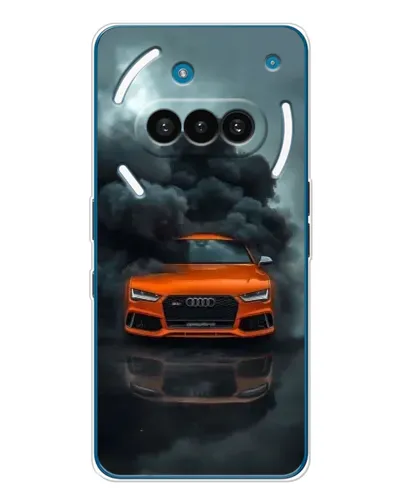 Чехол для Nothing Phone (3a) с картинкой «Audi в облаках дыма»