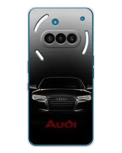 Чехол для Nothing Phone (3a) с картинкой «Audi — градиентный контур» Чехол для Nothing Phone (3a) с картинкой «Audi — градиентный контур»
