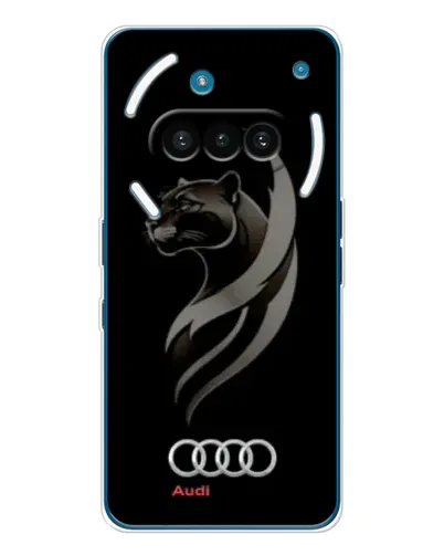 Чехол для Nothing Phone (3a) с картинкой «Графика — пантера и Audi»