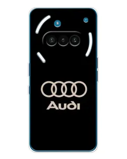 Чехол для Nothing Phone (3a) с картинкой «Audi — золотой логотип» Чехол для Nothing Phone (3a) с картинкой «Audi — золотой логотип»
