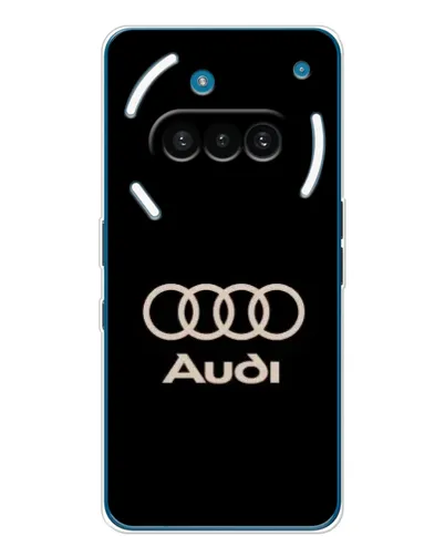 Чехол для Nothing Phone (3a) с картинкой «Audi — золотой логотип»