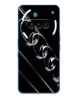 Чехол для Nothing Phone (3a) с картинкой «Audi — абстрактные кольца» Чехол для Nothing Phone (3a) с картинкой «Audi — абстрактные кольца»