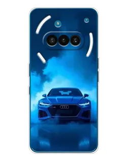 Чехол для Nothing Phone (3a) с картинкой «Audi — голубая энергия» Чехол для Nothing Phone (3a) с картинкой «Audi — голубая энергия»