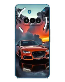Чехол для Nothing Phone (3a) с картинкой «Audi — закат» Чехол для Nothing Phone (3a) с картинкой «Audi — закат»