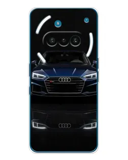 Чехол для Nothing Phone (3a) с картинкой «Audi — ночное отражение» Чехол для Nothing Phone (3a) с картинкой «Audi — ночное отражение»