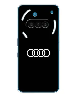 Чехол для Nothing Phone (3a) с картинкой «Audi White Logo» Чехол для Nothing Phone (3a) с картинкой «Audi White Logo»