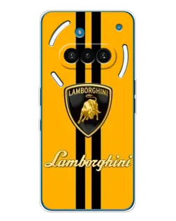 Чохол для Nothing Phone (3a) з картинкою «Lamborghini Stripe жовтий» Чохол для Nothing Phone (3a) з картинкою «Lamborghini Stripe жовтий»