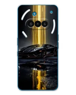 Чехол для Nothing Phone (3a) с картинкой «Ночной Lamborghini драйв»