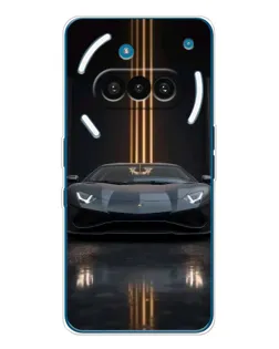 Чехол для Nothing Phone (3a) с картинкой «Lamborghini золотые линии»