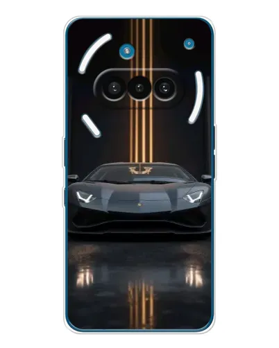 Чехол для Nothing Phone (3a) с картинкой «Lamborghini золотые линии»