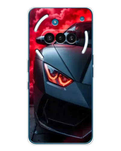 Чехол для Nothing Phone (3a) с картинкой «Lamborghini красное сияние»