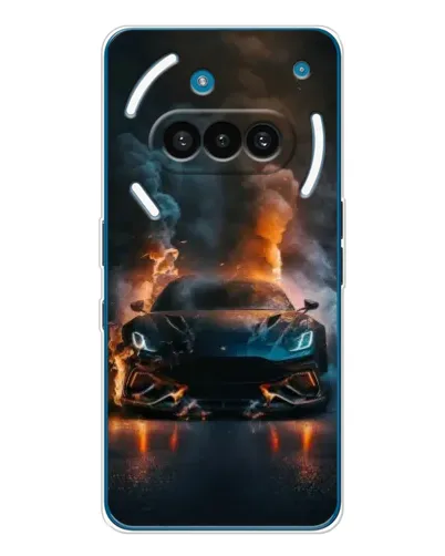 Чехол для Nothing Phone (3a) с картинкой «Lamborghini дымная эстетика»