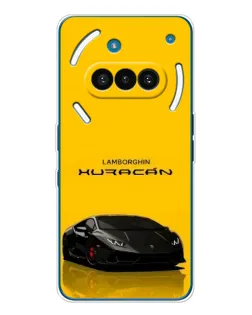 Чехол для Nothing Phone (3a) с картинкой «Lamborghini Huracan черный»