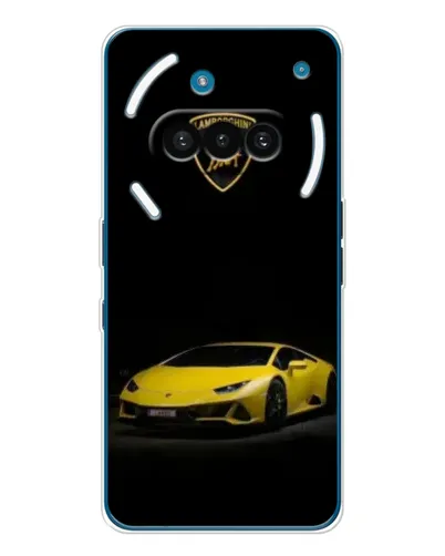 Чехол для Nothing Phone (3a) с картинкой «Lamborghini желтый акцент»