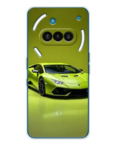 Чехол для Nothing Phone (3a) с картинкой «Салатовый Lamborghini Huracan»