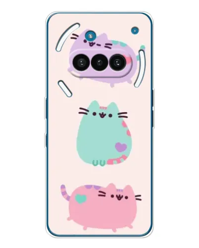 Чохол для Nothing Phone (3a) з картинкою «Pusheen тріо»
