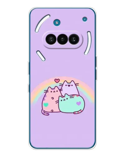 Чохол для Nothing Phone (3a) з картинкою «Веселкові Пушини»
