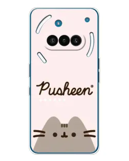 Чохол для Nothing Phone (3a) з картинкою «Pusheen логотип»