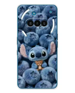 Чехол для Nothing Phone (3a) с картинкой «Стич и голубика» Чехол для Nothing Phone (3a) с картинкой «Стич и голубика»