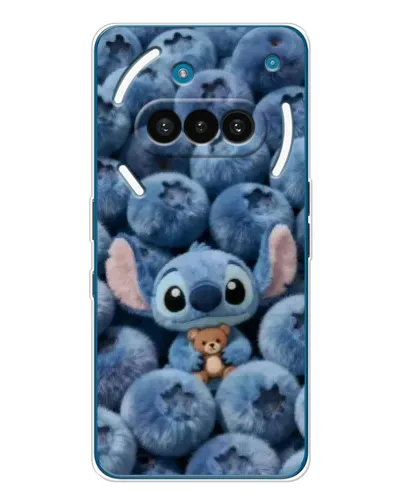 Чехол для Nothing Phone (3a) с картинкой «Стич и голубика»