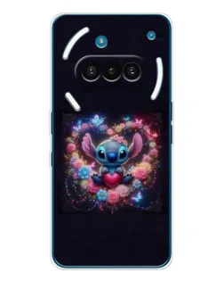 Чехол для Nothing Phone (3a) с картинкой «Stitch в цветах» Чехол для Nothing Phone (3a) с картинкой «Stitch в цветах»