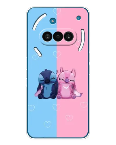 Чехол для Nothing Phone (3a) с картинкой «Stitch и Angel Love»