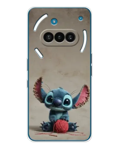 Чехол для Nothing Phone (3a) с картинкой «Стич на коричневом фоне»