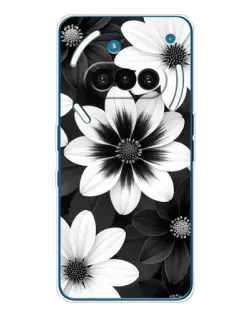 Чохол для Nothing Phone (3a) з картинкою «Монохромні айстри»