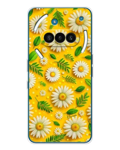 Чехол для Nothing Phone (3a) с картинкой «Ромашковое солнце»