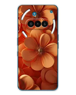 Чохол для Nothing Phone (3a) з картинкою «Помаранчева макро квітка»