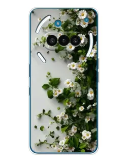 Чохол для Nothing Phone (3a) з картинкою «Гілка дрібних білих квітів»