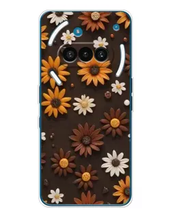 Чохол для Nothing Phone (3a) з картинкою «Візерунок з маленьких соняшників»