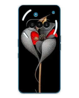 Чохол для Nothing Phone (3a) з картинкою «Срібна фантазійна квітка»
