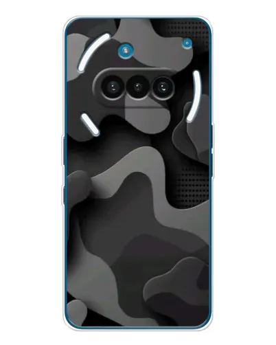Чехол для Nothing Phone (3a) с картинкой «Темный абстрактный камуфляж»
