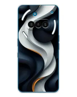 Чохол для Nothing Phone (3a) з картинкою «Об'ємні чорно-білі стрічки»