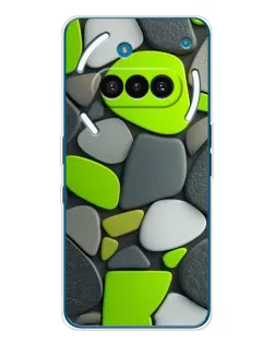 Чехол для Nothing Phone (3a) с картинкой «Яркая неоновая галька»