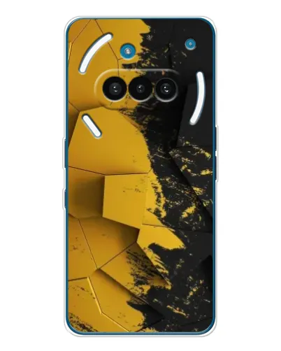 Чехол для Nothing Phone (3a) с картинкой «Золотые осколки геометрии»