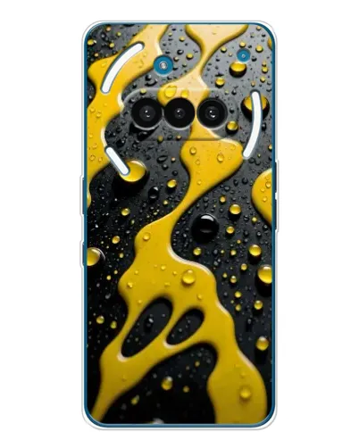 Чехол для Nothing Phone (3a) с картинкой «Жидкое желтое золото»