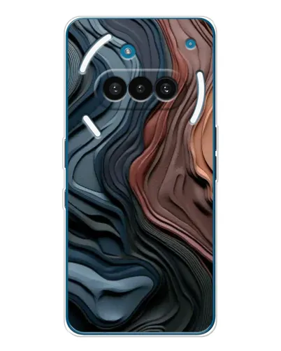 Чехол для Nothing Phone (3a) с картинкой «Цветные волны каньона»