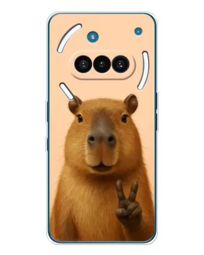 Чехол для Nothing Phone (3a) с картинкой «Капибара виктория»