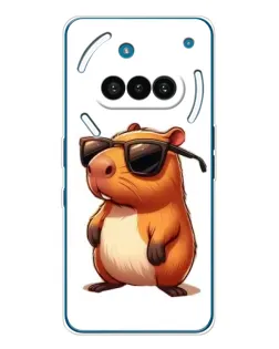 Чехол для Nothing Phone (3a) с картинкой «Капибара в очках» Чехол для Nothing Phone (3a) с картинкой «Капибара в очках»