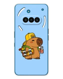 Чехол для Nothing Phone (3a) с картинкой «Капибара на скейте» Чехол для Nothing Phone (3a) с картинкой «Капибара на скейте»