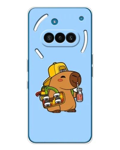 Чехол для Nothing Phone (3a) с картинкой «Капибара на скейте»