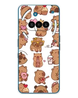 Чехол для Nothing Phone (3a) с картинкой «Стикерпак с капибарами» Чехол для Nothing Phone (3a) с картинкой «Стикерпак с капибарами»