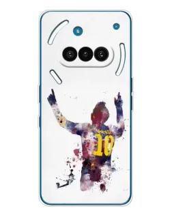 Чехол для Nothing Phone (3a) с картинкой «Акварельный Месси Барселона»