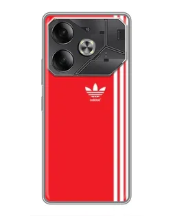 Чехол для Nothing Phone (4a) Pro с картинкой «Красный минимализм Adidas»