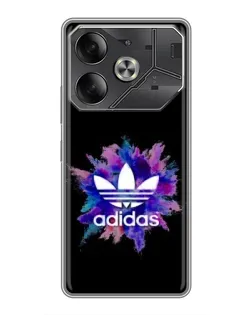 Чехол для Nothing Phone (4a) Pro с картинкой «Взрыв красок Adidas»