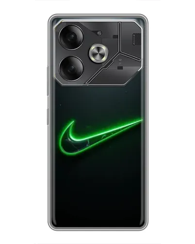 Чехол для Nothing Phone (4a) Pro с картинкой «Неоновый контур Nike»