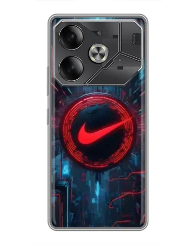 Чехол для Nothing Phone (4a) Pro с картинкой «Техногенный стиль Nike»