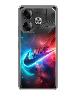 Чехол для Nothing Phone (4a) Pro с картинкой «Огненный логотип Nike»